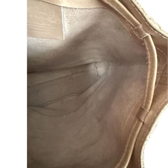 Fashionable Local + Global Leather Beige Tote Bag - Picture 5 of 11